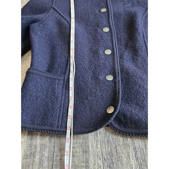 Vintage Huber wool jacket cardigan sweater sport coin button Womens 38 medium - Picture 6 of 10